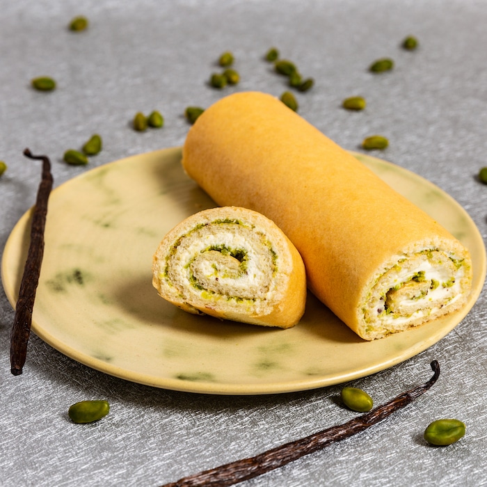 recette de bûche à la pistache