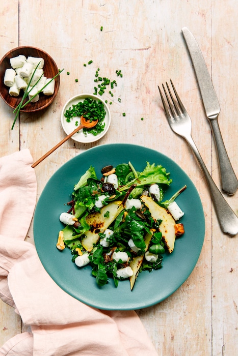 recette_de_salade_aux_poires_et_au_chevre recette de Salade aux poires et au chèvre