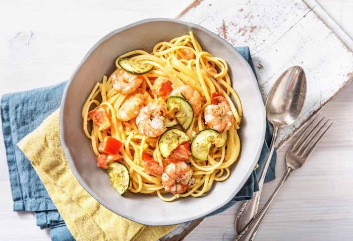 recette_de_linguine_a_la_creme_et_aux_crevettes recette de Linguine à la crème et aux crevettes
