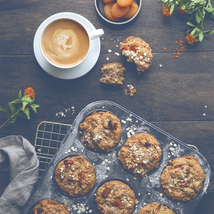 recette de Muffins aux amandes et aux abricots