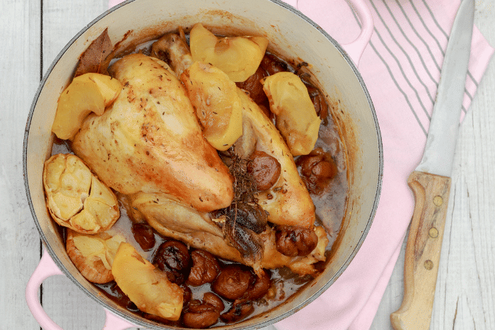 Pintade aux pommes