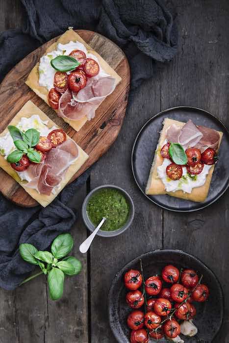 recette_de_focaccia_aux_tomates_cerises_et_jambon recette de Focaccia aux tomates cerises et jambon