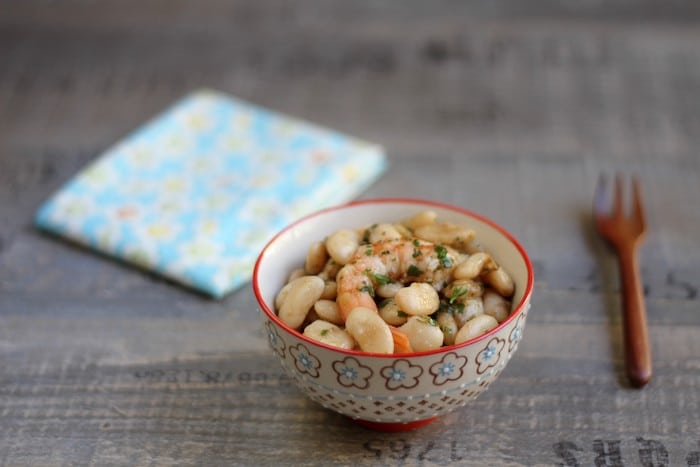 salade de haricots et crevettes