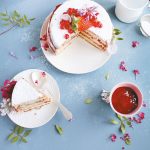 recette de Gâteau léger aux framboises