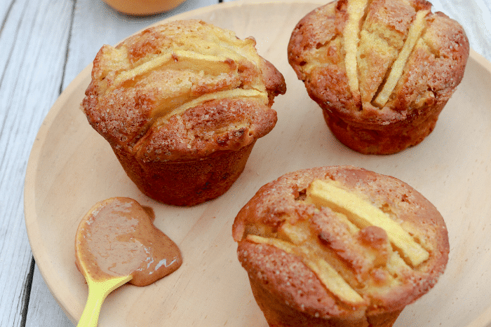 muffins pomme beurre de cacahuète