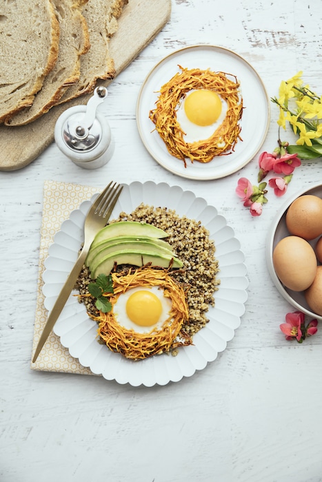 recette_oeufs_en_nids_de_patate_douce recette Oeufs en nids de patate douce