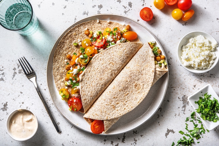 recette de Tortillas aux pois chiches grillés