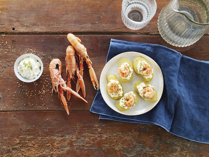 recette_de_fingers_de_pommes_de_terre_aux_langoustines recette de Fingers de pommes de terre aux langoustines