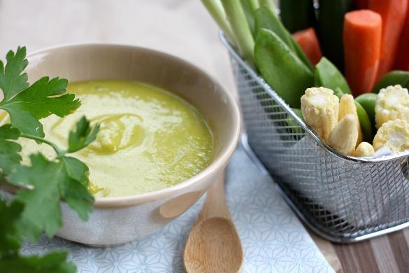 recette de Soupe froide de légumes au persil