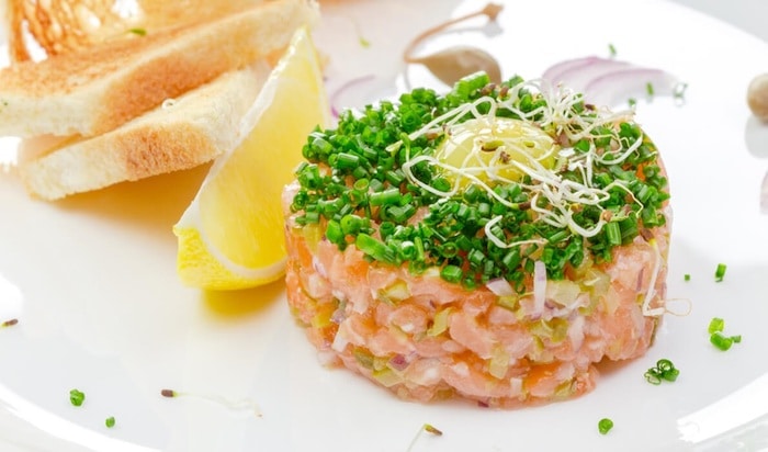 recette de Tartare de saumon léger