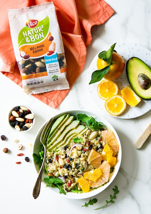 recette de Salade de quinoa aux agrumes