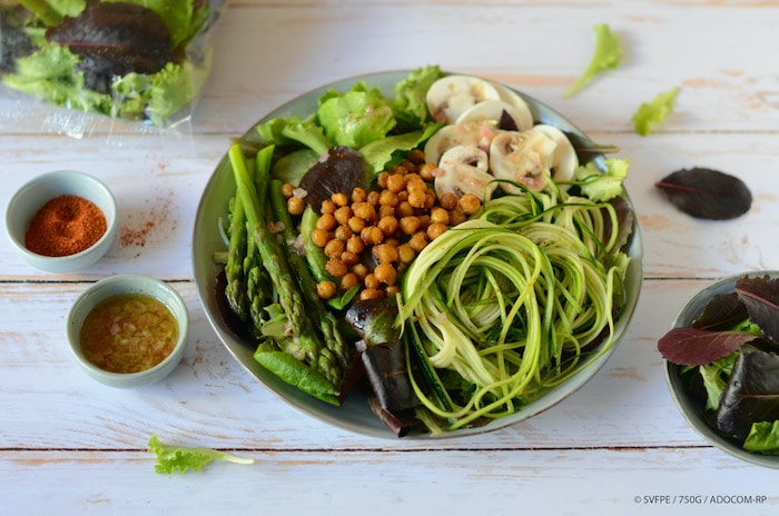 recette de Salade healthy aux pois chiches