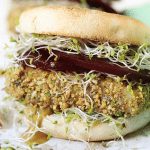 Veggie burger au halloumi