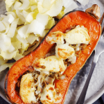 Butternut farcie au chèvre et à l’endive