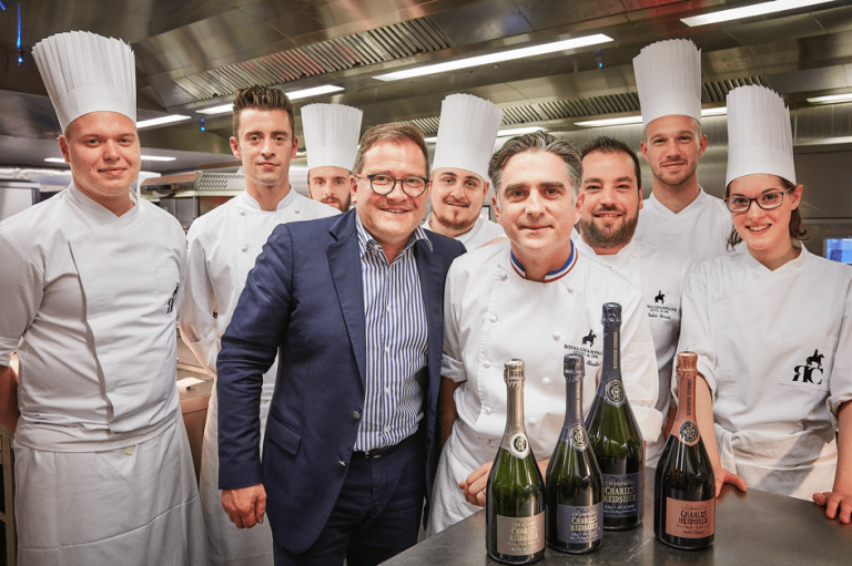 Menu Charles Heidsieck au Royal