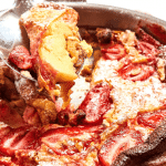 Clafoutis aux fraises et nougat