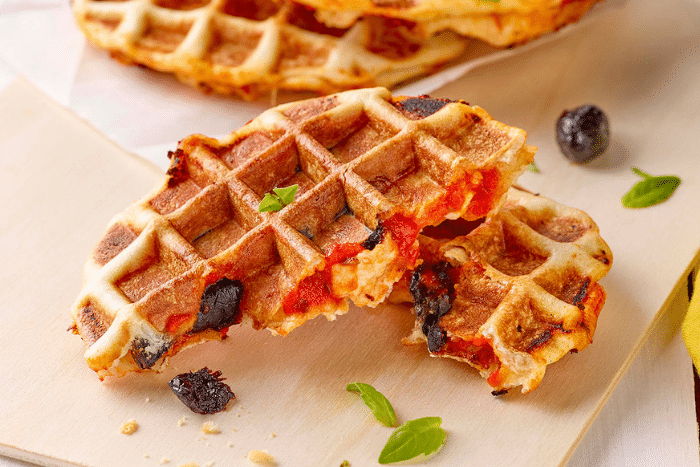 Les gaufres pizza
