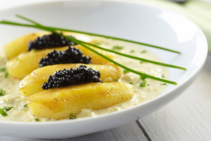 Ratte du Touquet au caviar