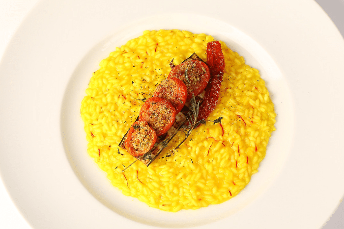 Risotto Carnaroli et confit de tomates