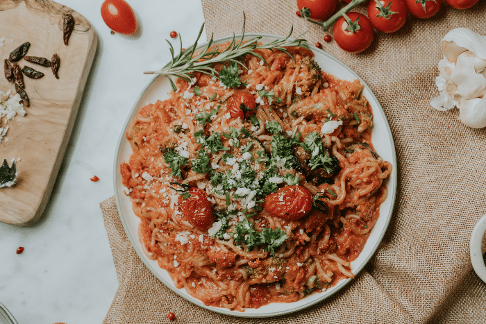 Spaghetti à la sauce tomate