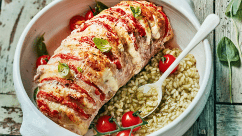Orloff de veau et risotto d’oseille