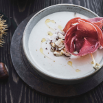 Velouté de châtaignes et coppa