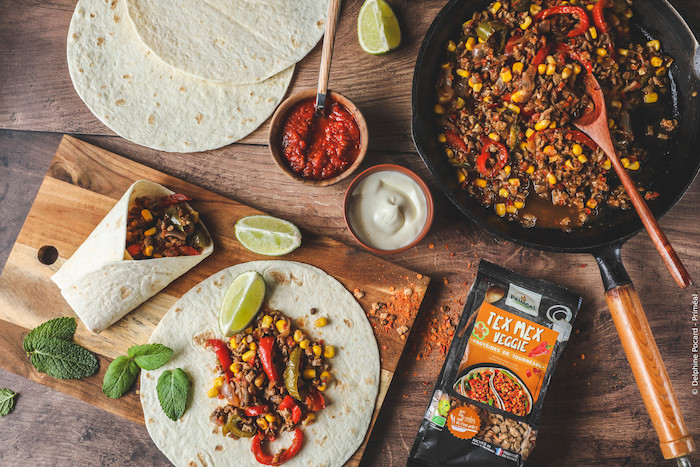 recette de Fajitas veggies tex mex