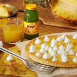 recette de Tarte meringuée à l’ananas rôti