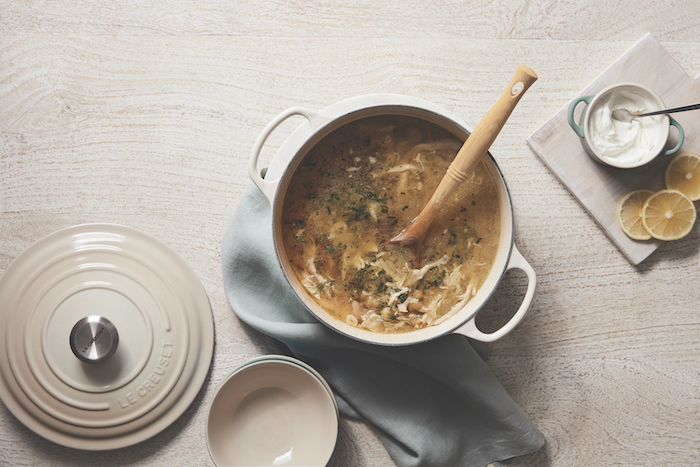 recette de Soupe grecque au poulet et au citron