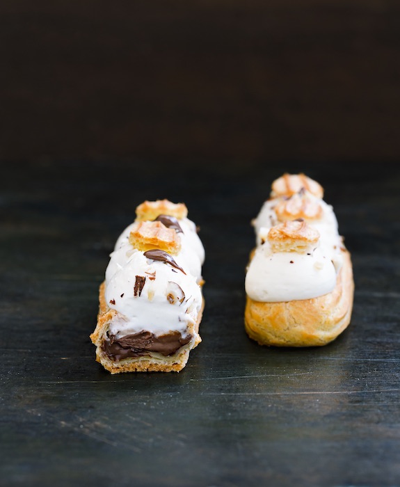 recette d'Eclairs praliné-vanille au Nutella