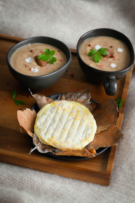 recette de Velouté de châtaignes au Banon AOP