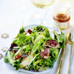 recette de Salade de poire au magret fumé