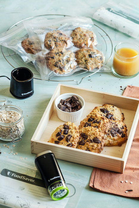 recette de Biscuits banane chocolat