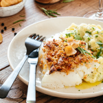 Cabillaud en croûte de chips de panais