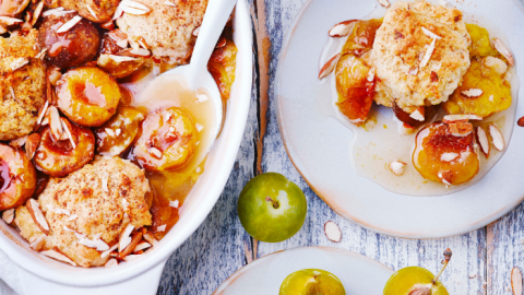 Cobbler aux prunes Reine Claude