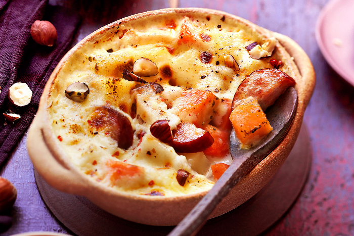 Gratin d’automne aux patates douces