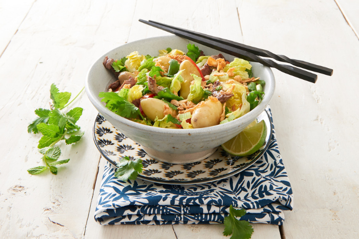 Salade de Ratte au boeuf à la vietnamienne
