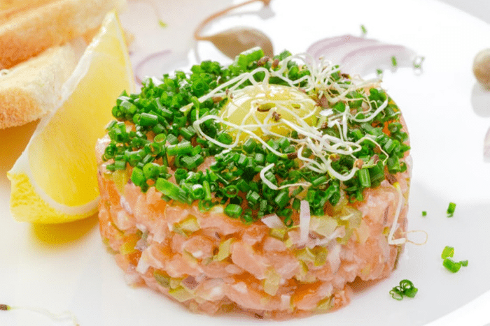 Tartare de saumon léger