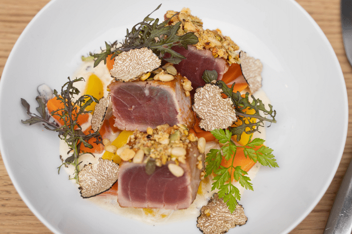 Thon albacore snacké à la truffe