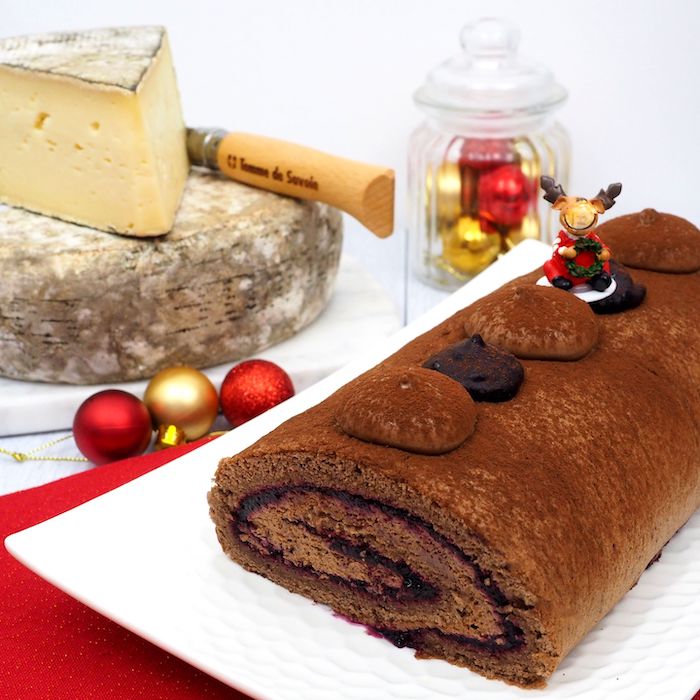 recette de Bûche de Noël à la Tomme de Savoie