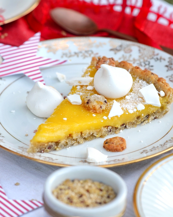 recette de Tarte fine au citron et aux meringues