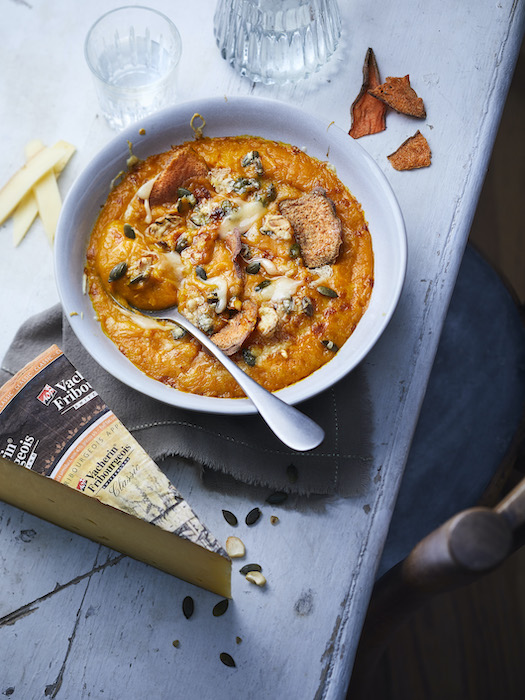 recette de Velouté de patate douce aux graines