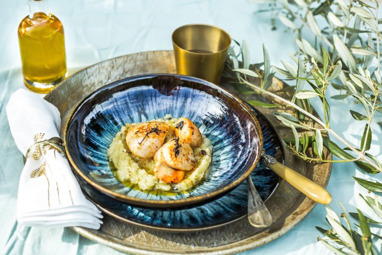 Saint-Jacques et purée de panais