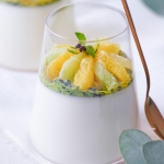 Panna cotta aux agrumes et basilic