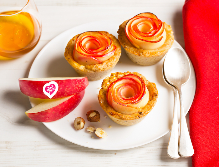 recette de Mini tartes fleur aux pommes