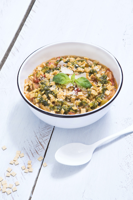 recette de Minestrone de crozets à la génoise