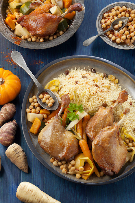 recette de Couscous au confit de canard