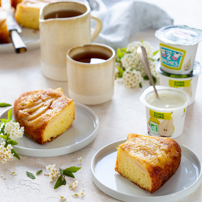 recette de Gâteau au yaourt aux poires