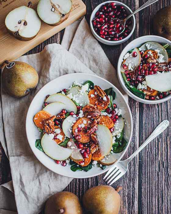 recette de Salade gourmande aux poires