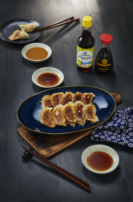 recette de Gyoza sautés aux 3 sauces